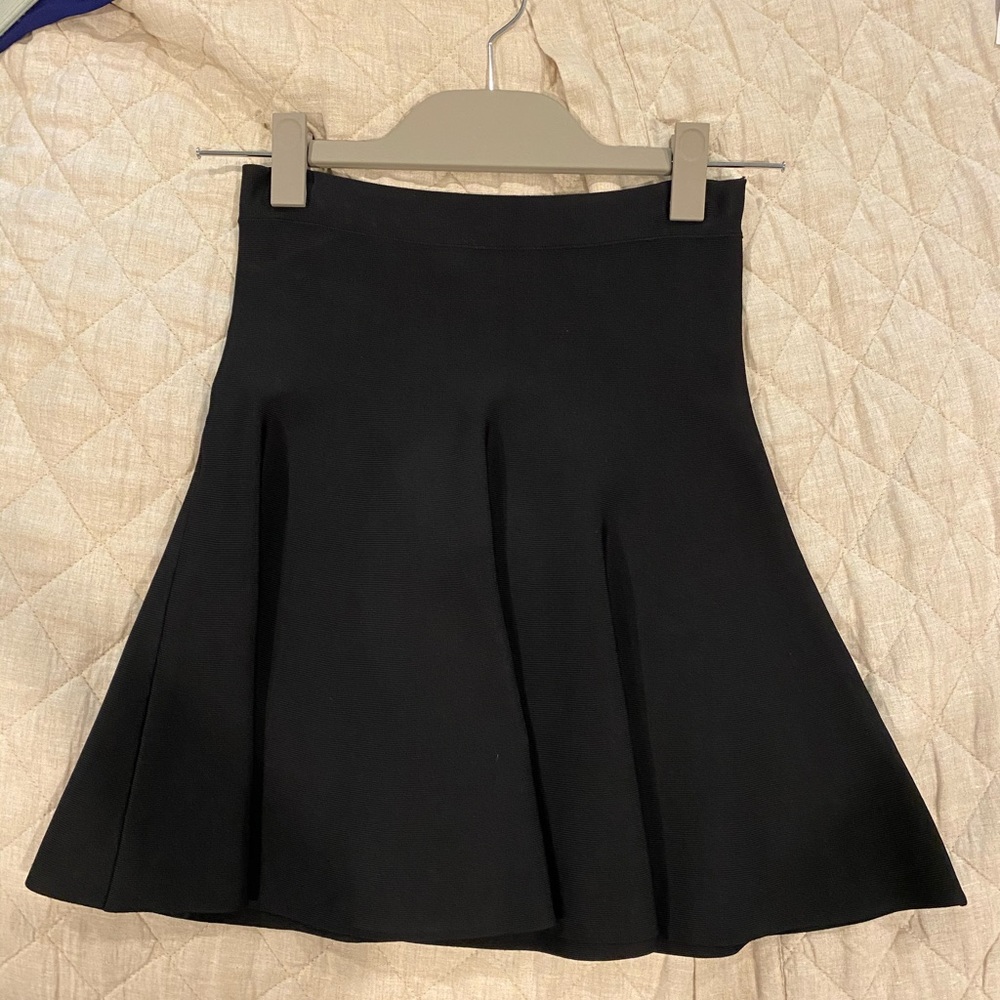 BCBG black high waisted skirt